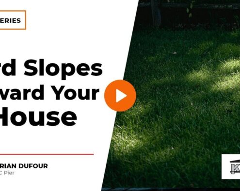 yard slopes toward your house